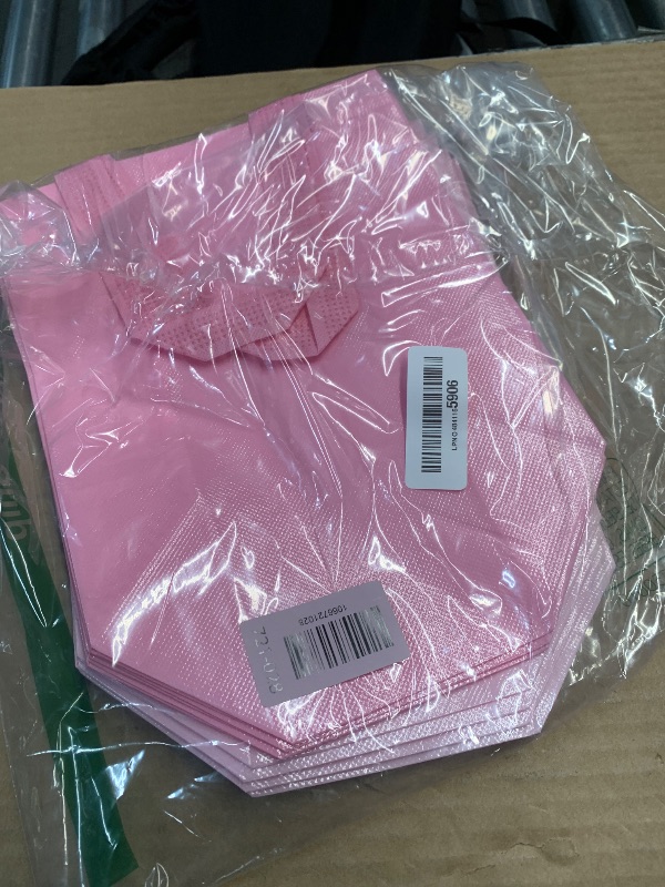 Photo 1 of **only 8** Sweetude 16 Pcs Pink Gift Bag with Handles Mothers Day Non Woven Tote Bag Easter Reusable Goodie Bags for Women Wedding Birthday Baby Shower Party Favors Decorations