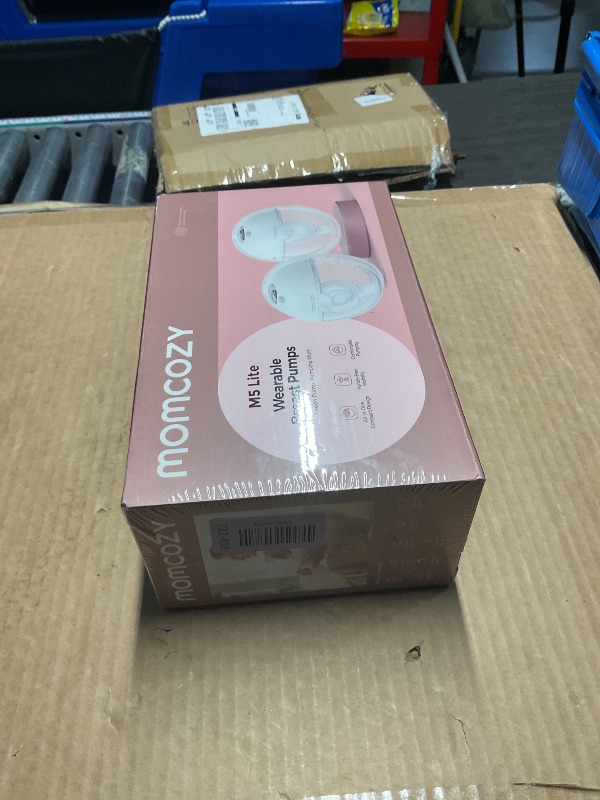 Photo 1 of ***FACTORY SEALED***Momcozy M5 Lite Hands-Free Wearable Breast Pump, DoubleFit Flange for Baby-Like Comfort, 3 Modes & 9 Suction Levels, No Flange Insert or Hard Carry Case, 24mm, 2-Pack, Cozy Red