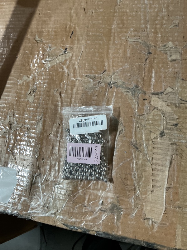 Photo 1 of [8MM/150PCS] Stainless Steel Beads Bulk Round Metal Spacer Beads Bulk for DIY Jewelry Making Necklace Bracelet