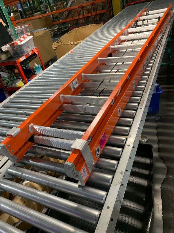 Photo 1 of ***MINOR DAMAGE, SEE PHOTOS***
***TRUCK/TRAILER PICKUP ONLY***
Louisville Ladder 20-foot Fiberglass Extension Ladder, 300-Pound Load Capacity, Type IA, FE3220