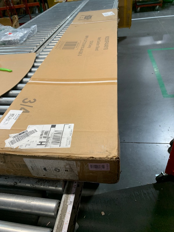 Photo 1 of ***FACTORY SEALED*** 
***TRUCK/TRAILER PICKUP ONLY*** 
***PARTIAL SET  (BOX #3/4) - PRICE ADJUSTED*** 
12×14 ft Outdoor Metal Storage Shed, Large Garden Tool Shed with Lockable Double Doors, Waterproof Yard Building, Patio, Light Gray