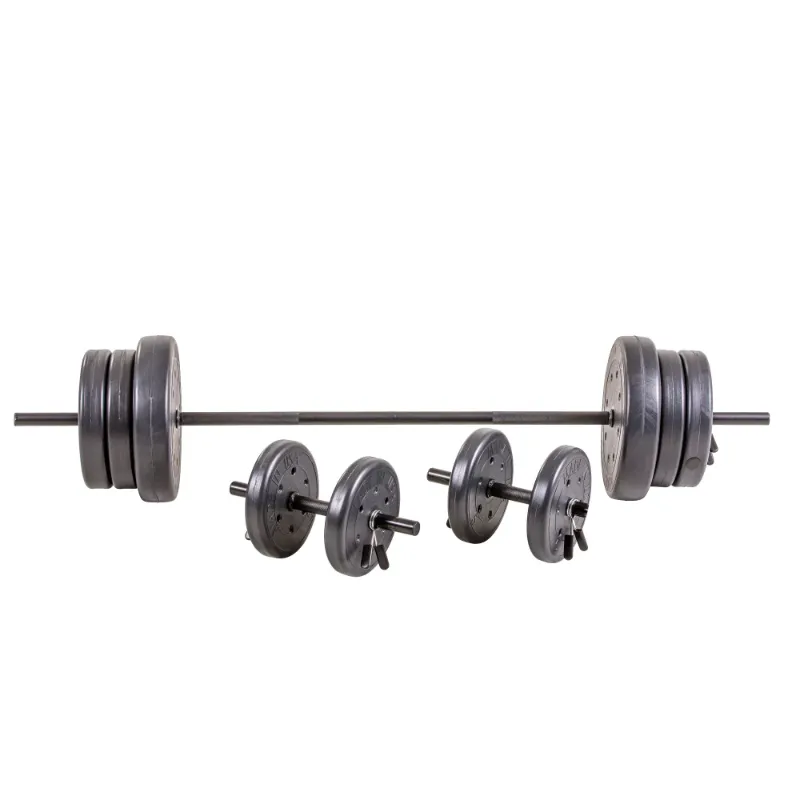 Photo 1 of ***PARTIAL SET (BOXES 2 AND 3 OF 3 WEIGHS AND DUMBBELL BARS ONLY)) - PRICE ADJUSTED***
US Weight 105 Pound Barbell Weight Set for Home Gym| Adjustable Weight Set with Two Dumbbell Bars and Full 6 Ft Bar