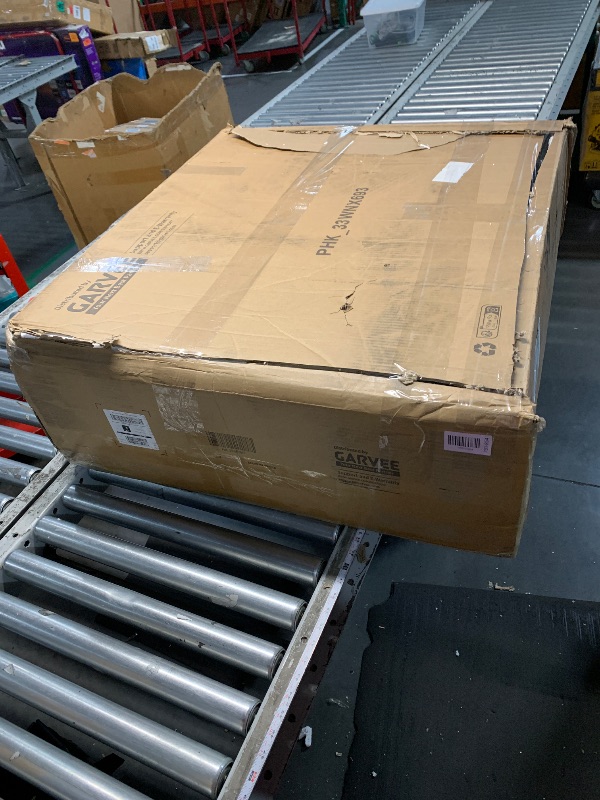 Photo 1 of ***PARTIAL SET - PRICE ADJUSTED*** 
IDEALHOUSE Dining Table Set for 4, 5-Piece Kitchen Table Set w/Footrest & Corner Protector, Wood Counter Height Table with 4 Upholstered Bar Stools, for Dining Room, Kitchen, Rustic Black