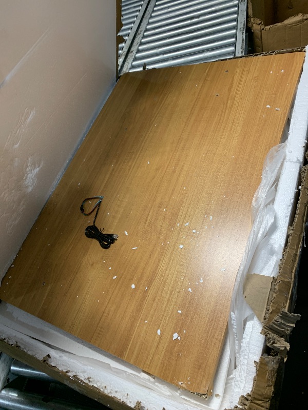 Photo 1 of ***DAMAGED***
JoanKaren Fluted Vanity Desk with LED Lights Mirror & Power Outlet,Modern Glass Top Elegant Vanity Desk with 5 Drawers and Storage Shelf,Dressing Table for Bedroom Girls Women