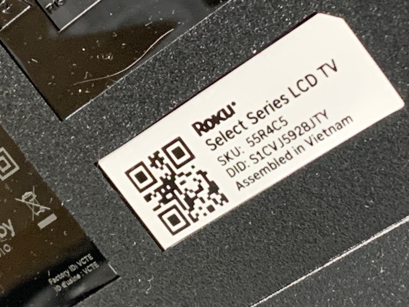 Photo 1 of ***SEE PHOTOS***
***TRUCK/TRAILER PICKUP ONLY*** 
Roku Smart TV 2025 – 55-Inch Select Series, 4K HDR TV – Roku TV with Enhanced Voice Remote – Flat Screen LED Television with Wi-Fi for Streaming Live Local News, Sports, Family Entertainment