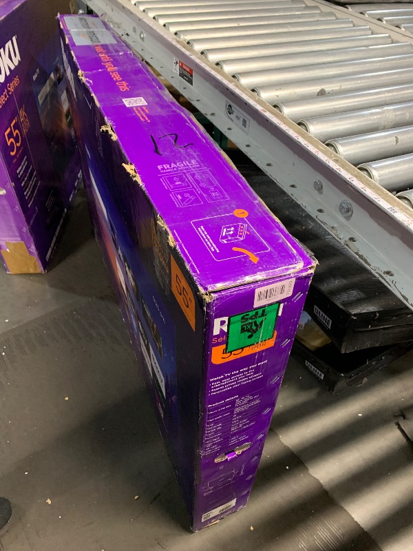 Photo 1 of ***SEE PHOTOS***
***TRUCK/TRAILER PICKUP ONLY*** 
Roku Smart TV 2025 – 55-Inch Select Series, 4K HDR TV – Roku TV with Enhanced Voice Remote – Flat Screen LED Television with Wi-Fi for Streaming Live Local News, Sports, Family Entertainment