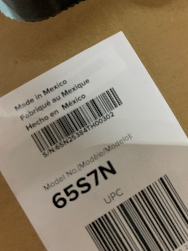 Photo 1 of ***NEW, OPENED FOR TESTING***
***TRUCK/TRAILER PICKUP ONLY*** 
Hisense 65-Inch Class QLED 4K S7N CanvasTV™ Series Dolby Vision HDR Google Smart TV (65S7N) - 144Hz, Art Mode, Anti-Glare Panel, Hi-Matte Display, Frame & UltraSlim Wall Mount Included