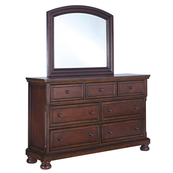 Photo 1 of ***PARTIAL SET (MRROR ONLY) - PRICE ADJUSTED***
***TRUCK/TRAILER PICKUP ONLY***
Porter Rustic Brown Bedroom Mirror