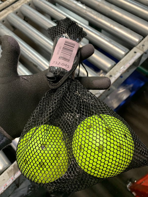 Photo 1 of ***STOCK PHOTO FOR REFERENCE ONLY***
***ONLY 2  BALLS*** 
Amazon Basics Outdoor Pickleball Balls, USAPA Approved, Yellow