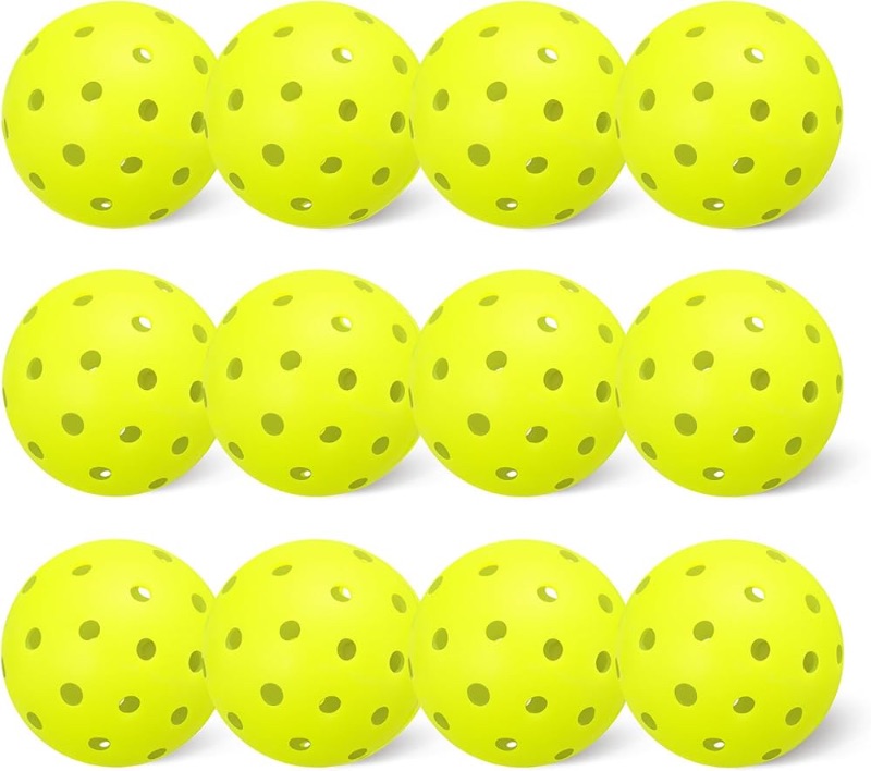 Photo 1 of ***STOCK PHOTO FOR REFERENCE ONLY***
***ONLY 2  BALLS*** 
Amazon Basics Outdoor Pickleball Balls, USAPA Approved, Yellow