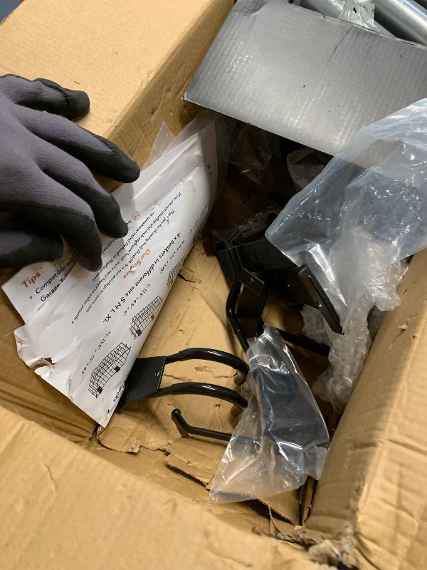 Photo 1 of ***MISSING PARTS***
INCLY 30PCS Slatwall Accessories Set, Includes 4 Pack Ventilated Metal Wire Slatwall Baskets and 26PCS Multisized Heavy Duty Slatwall Hooks for Garage Organization Rooms Workshop Storage