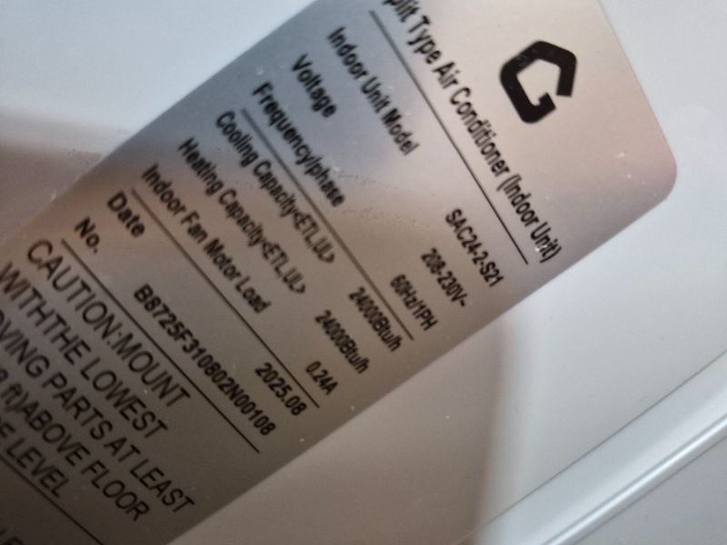 Photo 1 of ***PARTIAL SET***
IDEALHOUSE 24,000 BTU Mini Split Air Conditioner and Heat Pump, 21 SEER2 Ultra Quiet 208-230V Ductless AC with WiFi & Alexa Control, Cools/Heats up to 1500 Sq.Ft, Easy Installation Kit