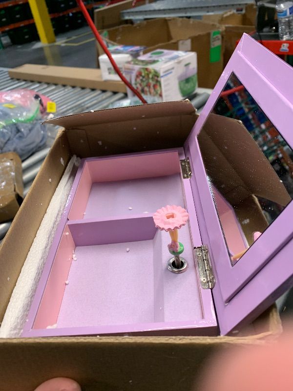 Photo 1 of (SEE NOTES) efubaby Large Jewelry Box for Girls 5-Layer Music Box with Swing Door Spinning Ballerina Unicorn Necklace & Bracelet Set Children Jewelry Organizer for Girls Kids Birthday Christmas Gift Purple