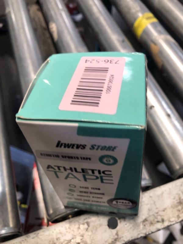 Photo 1 of (3 Pack) White Athletic Sports Tape, Very Strong Easy Tear No Sticky Residue Tape for Athlete & Sport Trainers & First Aid Injury Wrap,Suitable for Bats,Tennis,Gymnastics & Boxing?1.5in X 35ft?