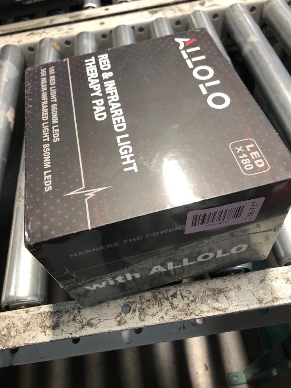 Photo 1 of ***FACTORY SEALED***ALLOLO Red Light Therapy Belt, 39"*7.7" Large Area with 180pcs 3-in-1 LEDs 660nm & 850nm Infrared Red Light Therapy for Body, Adjustable & Portable Therapy Wrap for Shoulder Waist Belly Joint(Corded)