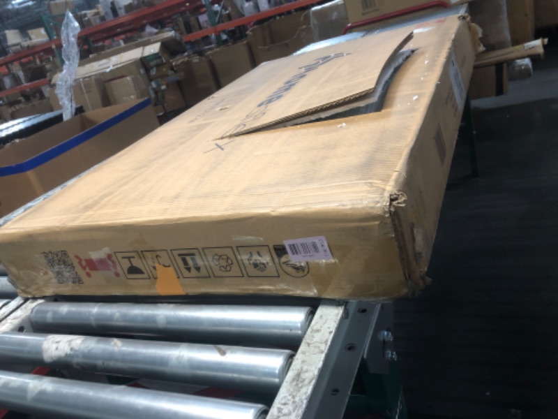 Photo 1 of ***MISSING PARTS*** Homesflex Vanity Desk with Mirror and LED Lights, 43'' W Makeup Vanity Desk with Power Outlet, 3 Color Modes, 7 Drawers Vanity Table with Chair, Dressing Table for Bedroom, Dressing Room (White)