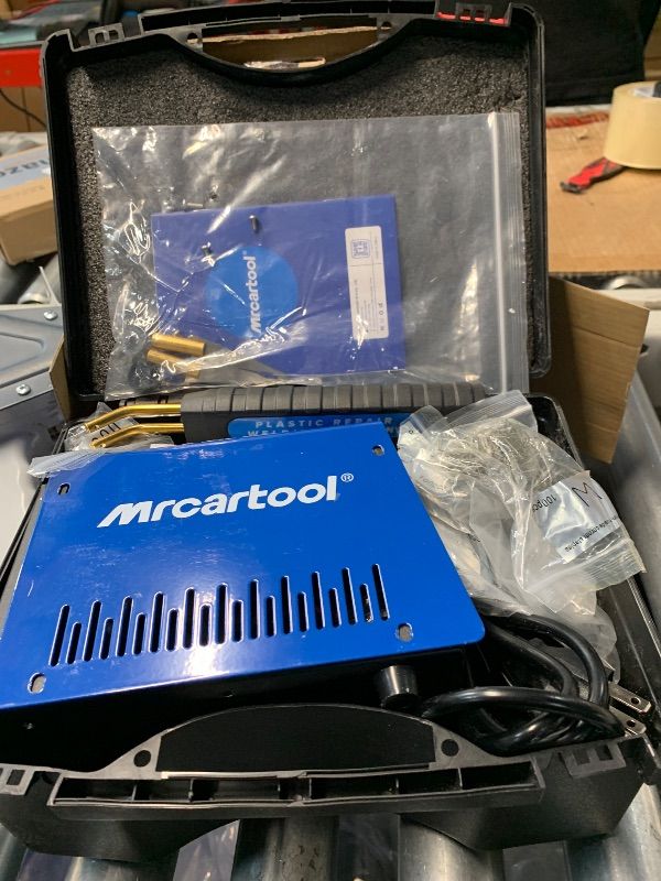 Photo 1 of ***DAMAGED - SEE NOTES/PICTURES*** PLAYOCCAR 80W Plastic Welder Kit with 600pcs Hot Staples, 110V Hot Stapler Plastic Welding Machine Kit, 5 Speed Power Adjustment (15W 35W 45W 65W 80W)