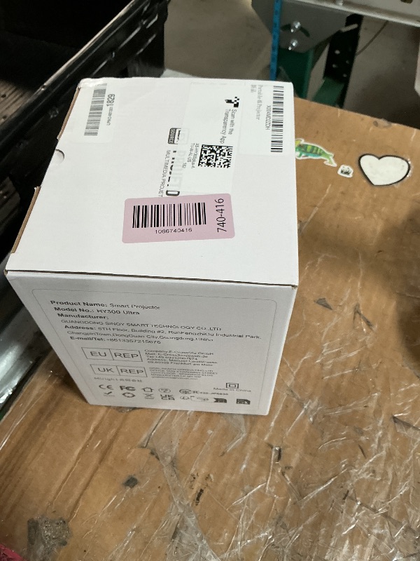 Photo 1 of ?Electric Focus?Mini Projector with WiFi 6 and Bluetooth 5.4, Smart Portable Projector 4k Support, 5W Soundbase Speaker, Auto Keystone 180° Rotation, Home Outdoor Movie Proyector HY300Ultra