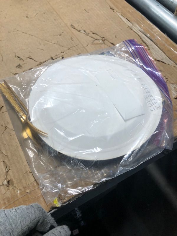 Photo 1 of ** missing more than half the items/ used**
110pcs New Years Eve Party Supplies Decorations 2026 Tableware Set for 20 Guest Include Happy New Year Banner,Paper Plates of 2 Size,Paper Napkins and Cups,Plastic Forks and Tablecloth,Hanging Swirls