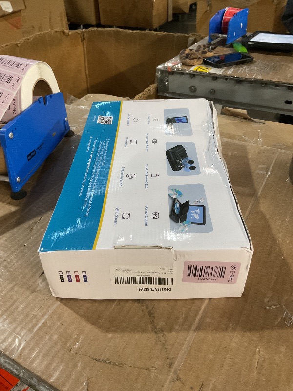Photo 1 of ***MISSING POWER CORD, line running through the screen***
 ieGeek 11.5" Portable DVD Player for Kids and Car, 9.5" Eye-Protective Screen with 5 Hours Rechargeable Battery, Support Sync TV/USB/SD Card and Multiple Disc Formats, Region Free - Purple