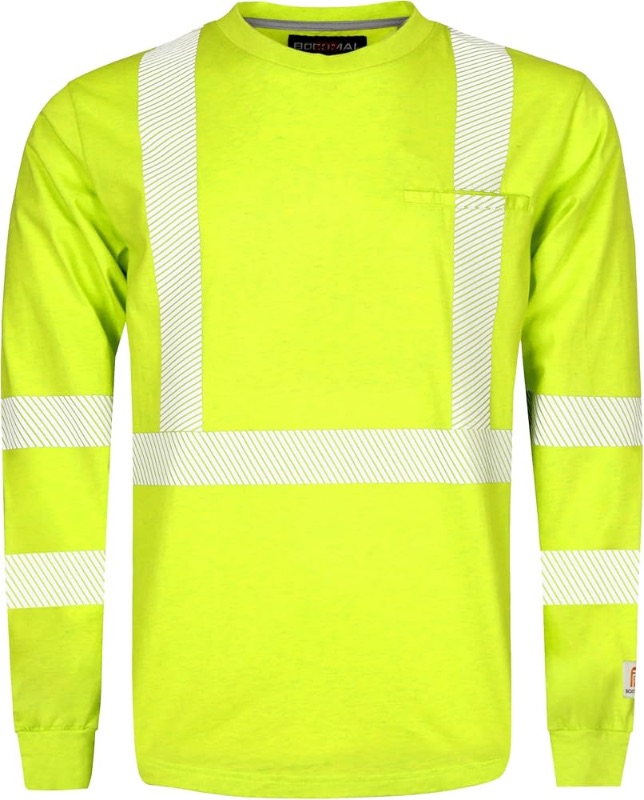 Photo 1 of
BOCOMAL FR Hi-Vis Shirts 6oz Lightweight High Visibility Reflective Flame Resistant/Fire Retardant Shirt Men's Safety Shirts