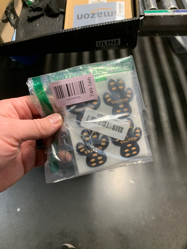 Photo 1 of ?VALFRID Dog Paw Pads for Dogs Traction,Toe Grips for Senior Dogs,Paw Stickers Strong Adhesive,Provides Traction on Slippery Hardwood Floor Multicolor L 48 Pieces