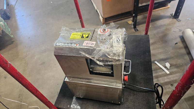 Photo 1 of ***MISSING ATTACHMENTS AND HARDWARE***PYY Sugar Cane Juicer Machine - Commercial Countertop Electric 3-Roller Sugarcane Juice Press, Stainless Steel Washable SugarCane Juice Machine with 2 Peelers, Brush, 600W