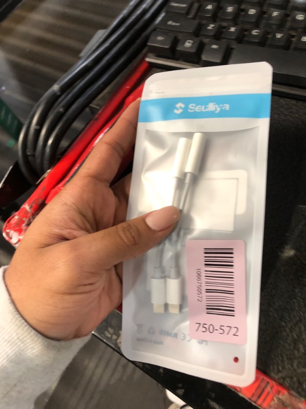 View 2 of [Apple MFi Certified] 2 Pack Lightning to 3.5 mm Headphone Jack Adapter, iPhone Aux Adapter Converter Dongle Audio Cable Compatible with iPhone 14 13 12 11 X XS 8 7