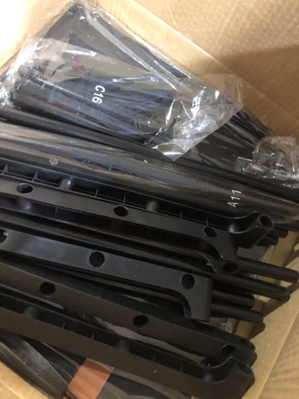 Photo 1 of ***MISSING PARTS***
UNITSTAGE Shoe Rack, 5 Tier Shoe Storage Cabinet with Door 20 Pair Plastic Shoe Shelves Organizer for Closet, Entryway, Hallway, Bedroom, Black