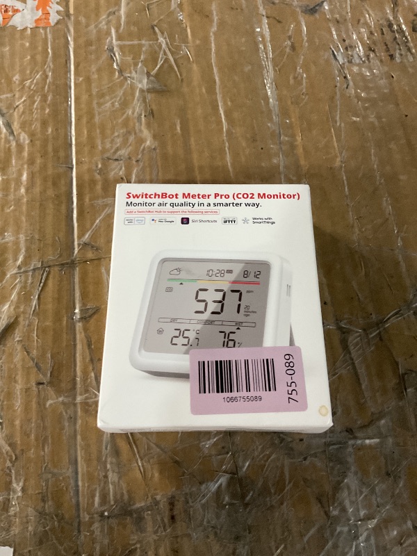 Photo 1 of *** Factory sealed SwitchBot CO2 Detector, Air Quality Monitor Indoor, CO2 Monitor for CO2/TEMP/Humidity, Portable Carbon Dioxide Detector for Home/Car/Office/Greenhouse
