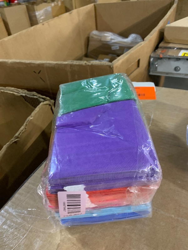Photo 1 of ***MISSING PARTS***
400 Pieces 8 Colors Rainbow Cocktail Napkin Beverage Luncheon Paper Disposable Party Napkins for Wedding Brithday Dinner Dessert Candy Party, 10 * 10 inch