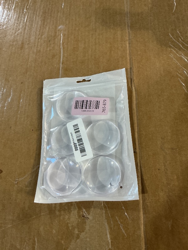 Photo 1 of * missing one *
STRONGEST HOME Wall Protector for Door Knobs, 2-Inch - Clear Self-Adhesive Door Stopper Guards - Quiet Rubber Bumpers for Wall Protection, 6-Pack