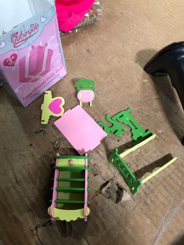 Photo 1 of ***MISSING PARTS***
BABESIDE Mini Silicone Baby Dolls, 3 Inch Realistic Newborn Baby Dolls Full Silicone Sleeping Little Mini Real Life Baby Girl Miniature Baby with Playset Accessories(Pink)