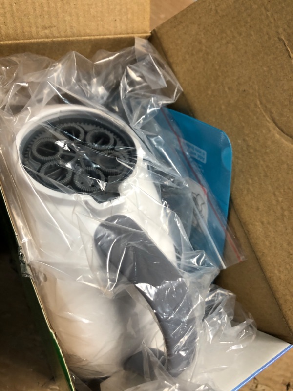 Photo 1 of ***PARTS ONLY*** ***NONFUNCTIONAL*** Bubble Machine, Automatic Bubble Blower for Kids Toddlers, 8000+ Bubbles Per Minute, 90° 200° Oscillating Electric Plug-in or Batteries Bubble Maker Toys for Outdoor Birthday Party - White