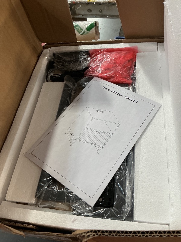 Photo 1 of ***FACTORY SEALED***Fluted Night Stand with Charging Station, Wood Nightstand with Large Drawer and Open Storage Cabinet, Mid-Century Modern Bedside Table End Table for Bedroom Closet Office