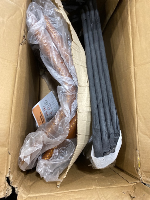 Photo 1 of *DUMOS 26 Inch Counter Height Bar Stools Set of 2, Modern Faux Leather High Barstools with Back and Metal Leg, Bar Chairs for Kitchen lsland, Brown