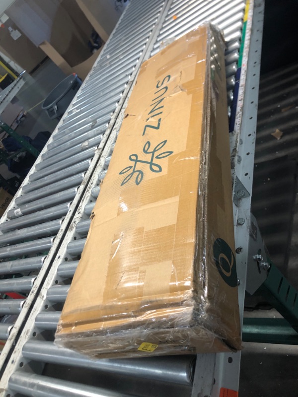 Photo 1 of (missing hardware)ZINUS Yelena 18 Inch Queen Metal Platform Bed Frame, Steel Slat Support, No Box Spring Needed, Eco Friendly WonderBox(TM) Packaging, Easy Assembly, Black