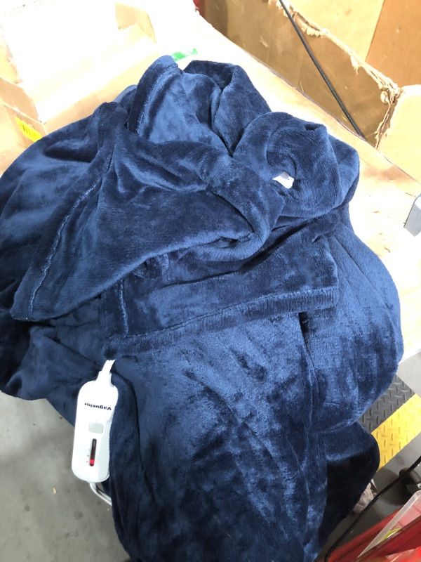 Photo 1 of ***DAMAGED - SEE NOTES/PICTURES***
Vagueior Electric Heated Blanket Full Size 72'' x 84'' Extra-Warm Lightweight Cozy Luxury Electric Blanket Machine Washable with 3 Heating Levels Auto-Off Machine Washable - Blue ETL Certification