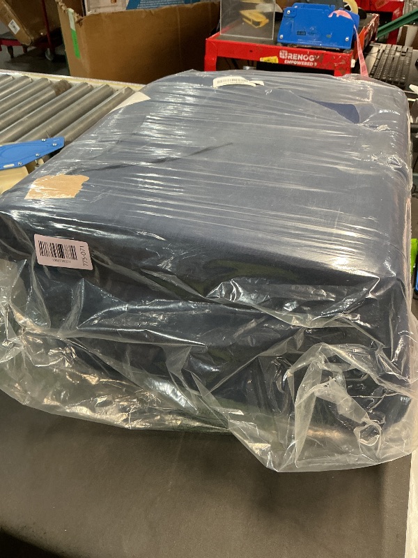 Photo 1 of **missing 1***Basic Beyond Outdoor Chair Cushions Set of 4, Square Corner Outdoor Cushions for Patio Furniture, Water Resistant Patio Chair Cushions with 2 Ties, 18.5x16x3, Navy