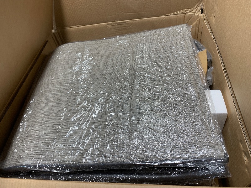 Photo 1 of 2 BOXES *** Shintenchi 4 Piece Patio Swivel Bar Stools, All-Weather Padded Textile Outdoor High Top Bistro Chairs, Outdoor Height Bar Patio Stools & Bar Chairs Set of 4 with High Back for Yard, Balcony, Taupe