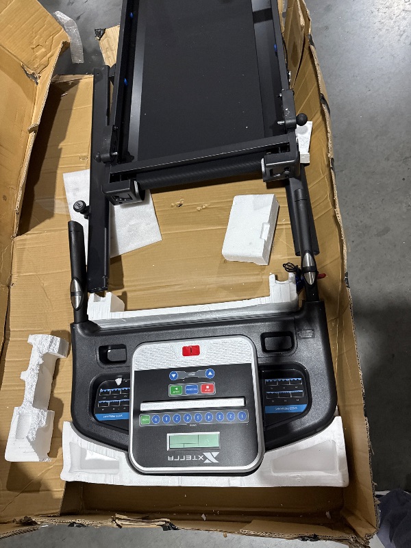 Photo 1 of ***DAMAGED - SEE NOTES/PICTURES***
XTERRA Fitness TR150 Folding Smart Treadmill, 250 LB Weight Capacity, 2.25HP Motor, Multiple Levels of Incline, 12 Preset Programs, XTERRA+ Fitness App Included with Purchase