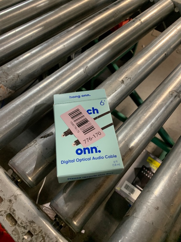 Photo 1 of ***STOCK PHOTO FOR REFERENCE ONLY***Amazon Basics Toslink Digital Optical Audio Cable, Multi-Channel, for Audio System, Sound Bar, Home Theatre, Gold-Plated Connectors, 6 Foot, Black