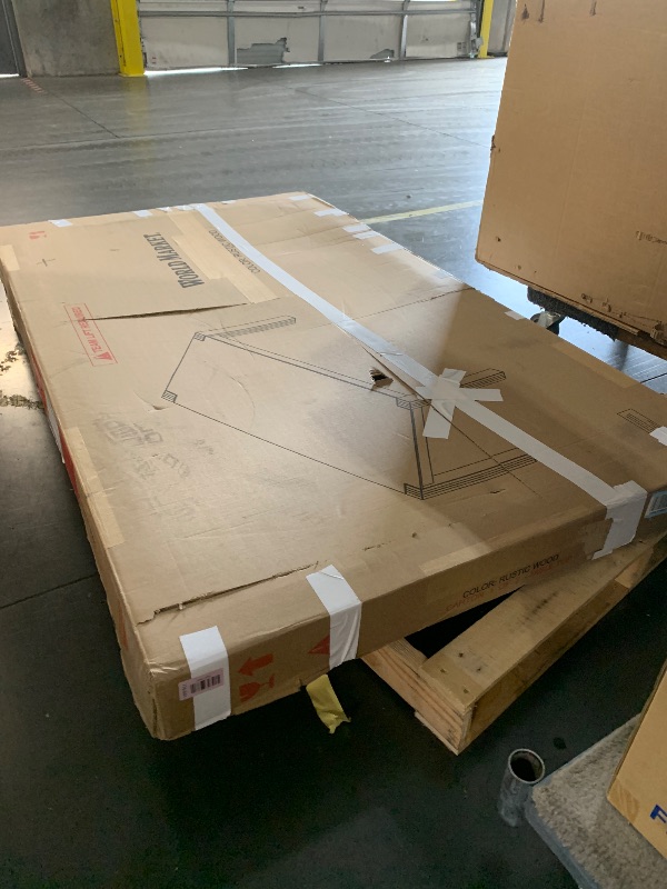 Photo 1 of ***SEE NOTES*** Linon Rylie Natural Wire Brushed Solid Pine Wood Dining Table