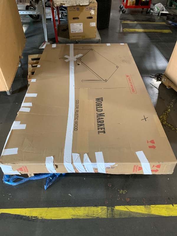 Photo 1 of ***SEE NOTES*** Linon Rylie Natural Wire Brushed Solid Pine Wood Dining Table