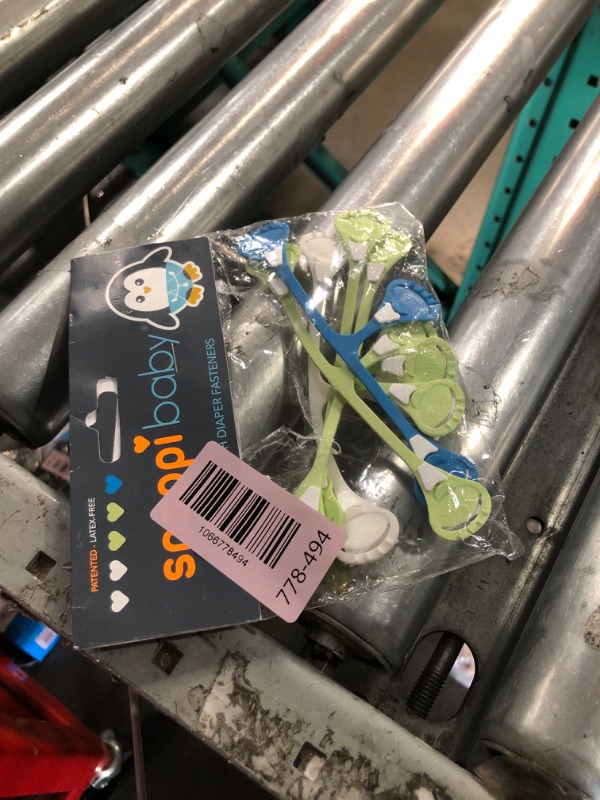 Photo 1 of [Original 5-pack] Snappi Cloth Diaper Fasteners - Replaces Diaper Pins - Use with Cloth Prefolds and Cloth Flats