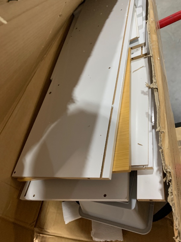 Photo 1 of ***Missing hardware ****
Tiny Land Play Kitchen for Kids, Toy Kitchen Set with Plenty of Play Features, New Modern Kids Wooden Play Kitchen Designed in Trendy Home Style with Curtains, Gift for Ages 3+