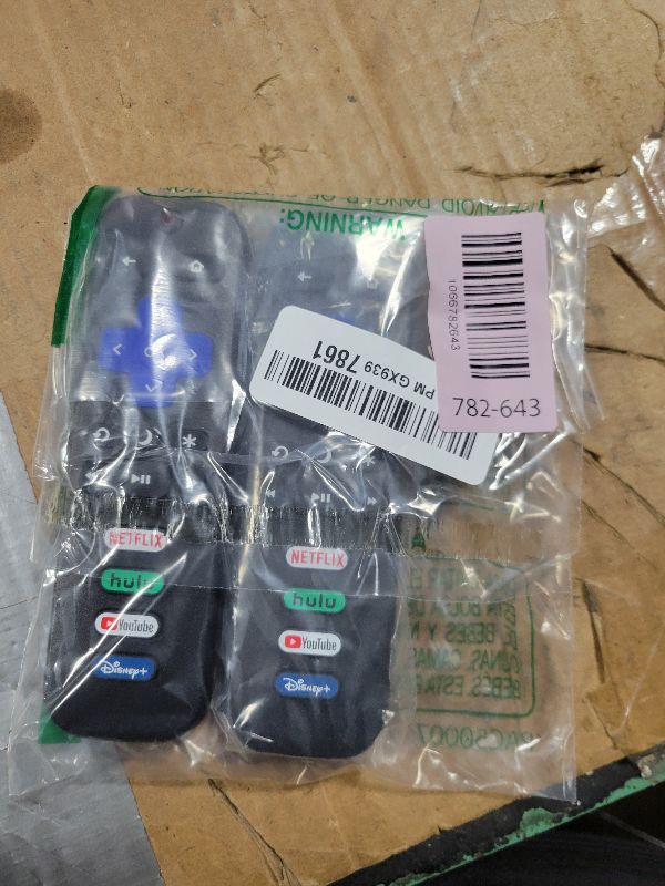 Photo 1 of (Pack of 2) Replacement Remote Control Only for Roku TV, Compatible for TCL Roku/Hisense Roku/Onn Roku/Sharp Roku/Element Roku/Westinghouse Roku/Philips Roku Smart TVs (Not for Roku Stick and Box)