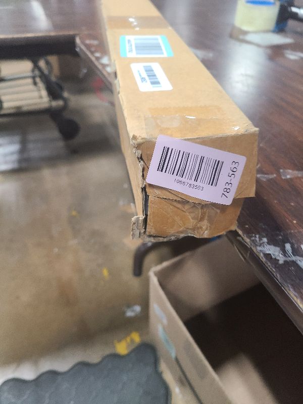 Photo 1 of 1 Inch Heavy Duty Adjustable Curtain Rods for Windows, Industrial Wrap Around Room Divider Decorative Curtain Rods Wall Mount & Ceiling Mount for Indoor & Outdoor, 72 to 144 inch, Black