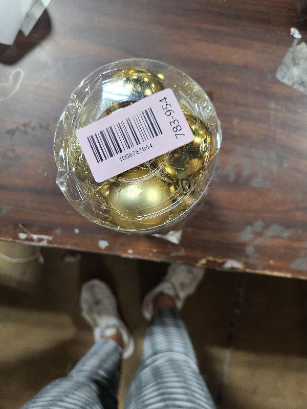 Photo 1 of 24ct Gold Christmas Ball - 1.57 Inch Shatterproof Christmas Tree Decoration Ornaments Hanging Ball for Xmas Tree, Holiday, Wedding, Party