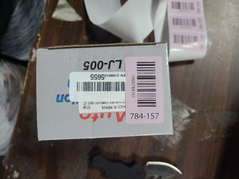 Photo 1 of 12V 200W Car Heater,Portable Windshield Defroster Car Heater that Plugs into Cigarette Lighter,360° Rotatable Fast Heating Portable Car Heaters for Vehicle,Cars,RVs,SUVs (Red)